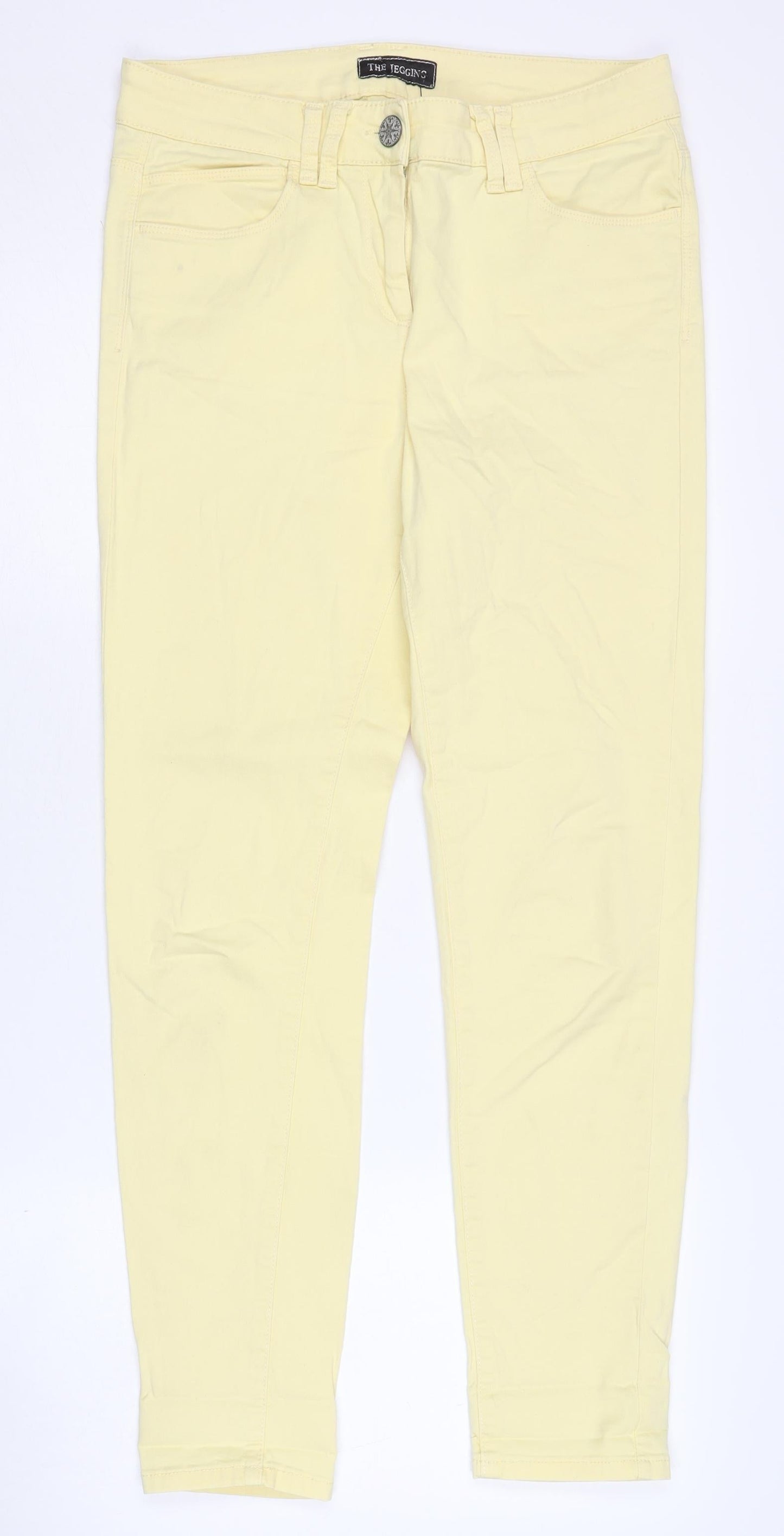 Womens UK Size 12 Marks and Spencer Regular Fit Jegging Yellow Jeans