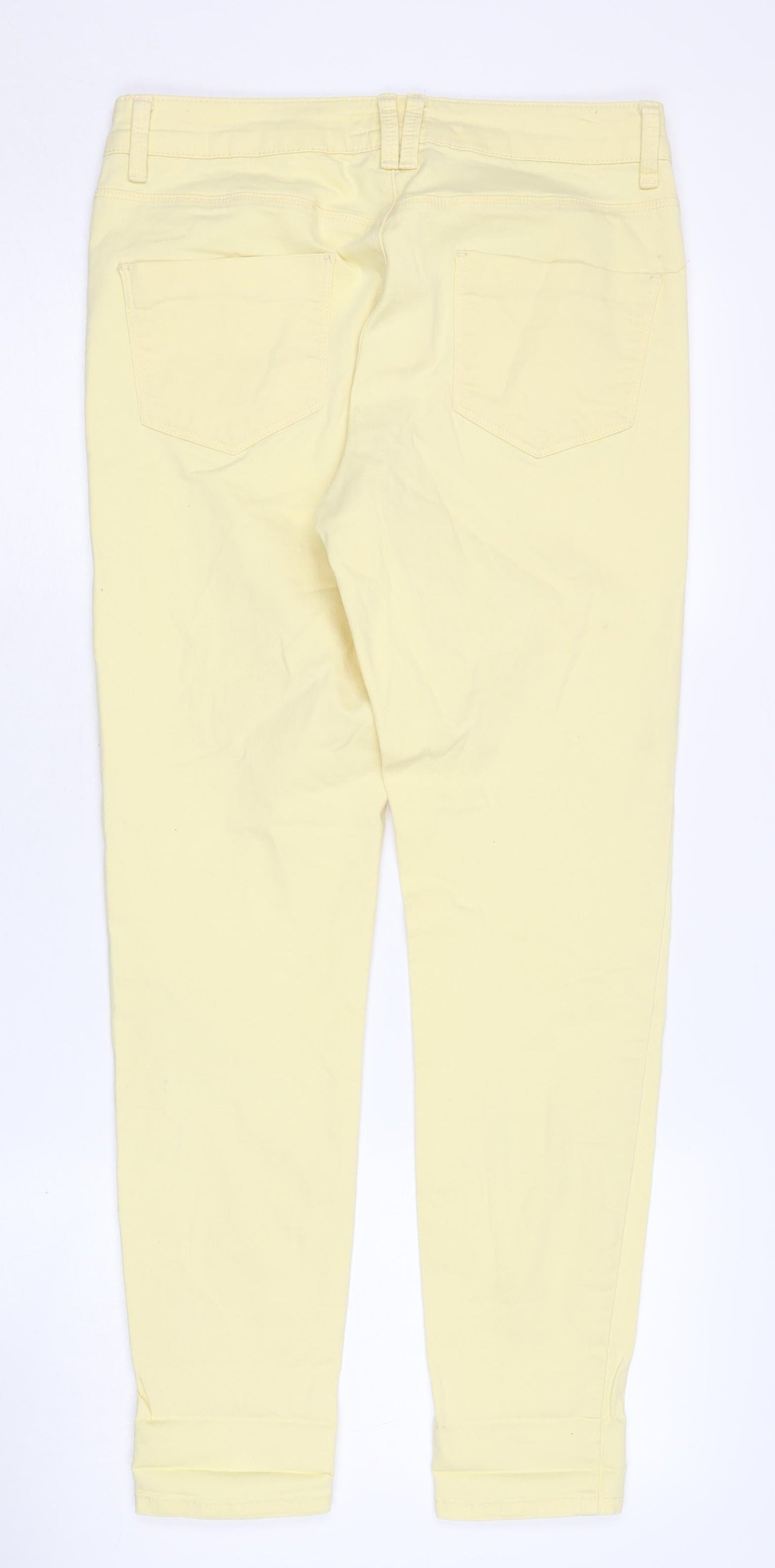 Womens UK Size 12 Marks and Spencer Regular Fit Jegging Yellow Jeans