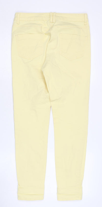 Womens UK Size 12 Marks and Spencer Regular Fit Jegging Yellow Jeans