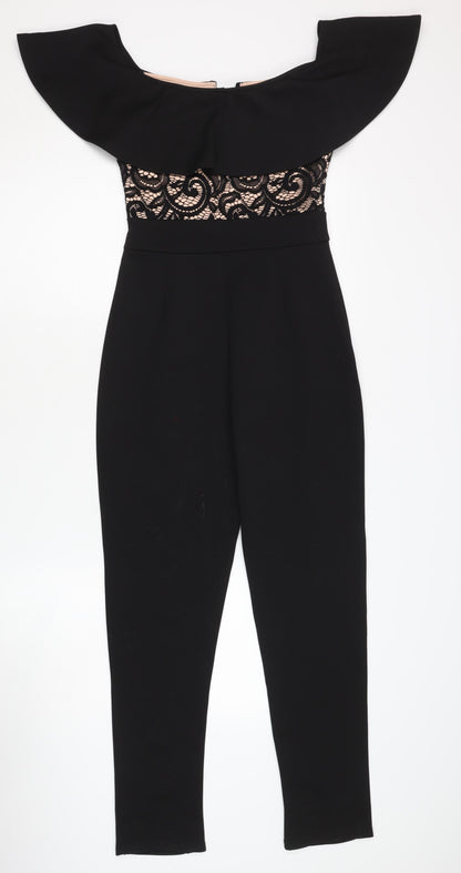 Missi London Women's Black Lace Jumpsuit Size 8