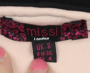 Missi London Women's Black Lace Jumpsuit Size 8