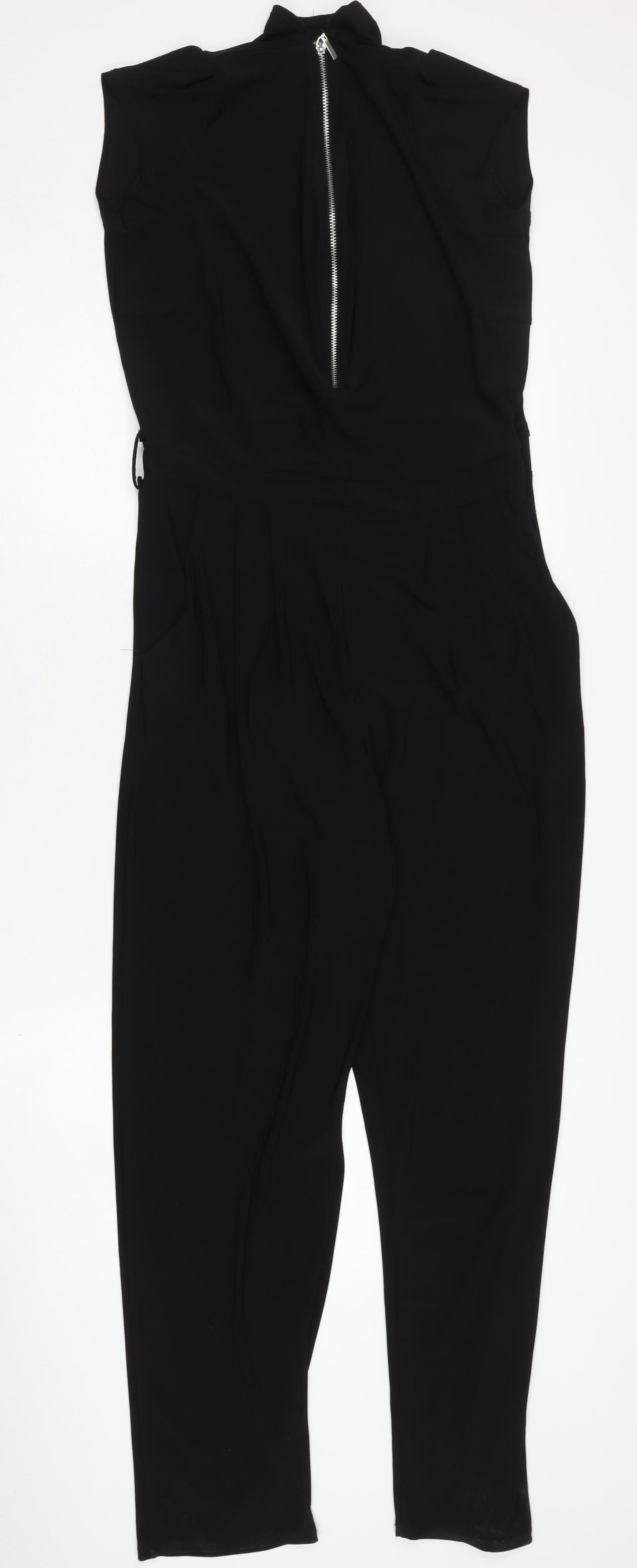 Wallis Women's Black Sleeveless Jumpsuit Size 10