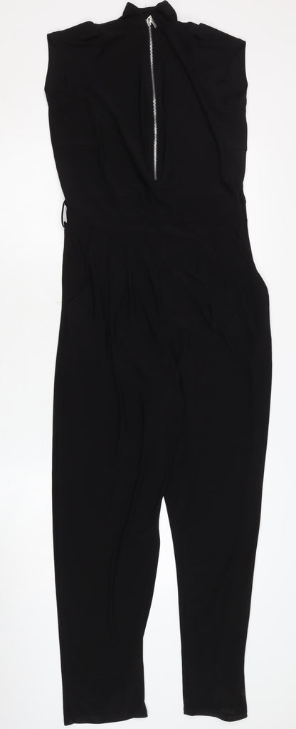 Wallis Women's Black Sleeveless Jumpsuit Size 10
