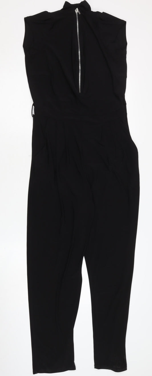 Wallis Women's Black Sleeveless Jumpsuit Size 10