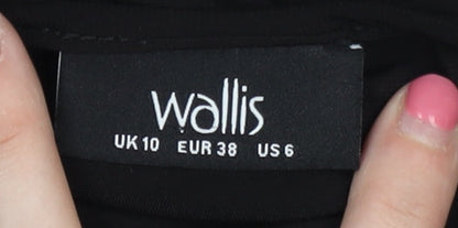 Wallis Women's Black Sleeveless Jumpsuit Size 10