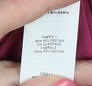 ASOS DESIGN Women's Pink Sequin V-Neck Dress Size 8 Party