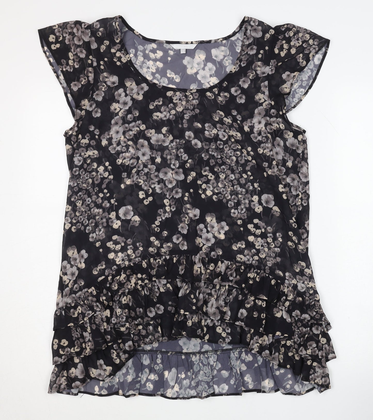 Womens UK Size 16 Unknown Black Basic Blouse