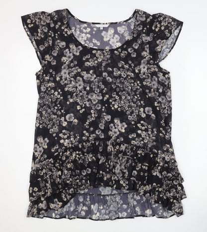 Womens UK Size 16 Unknown Black Basic Blouse