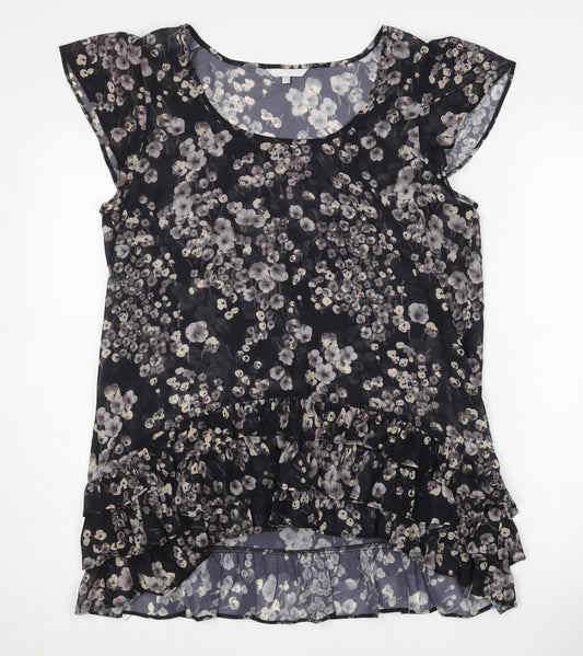 Womens UK Size 16 Unknown Black Basic Blouse