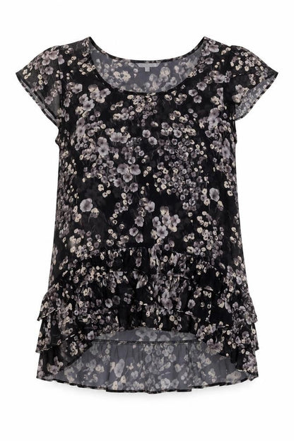 Womens UK Size 16 Unknown Black Basic Blouse