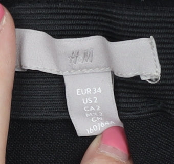 H&M Women's Black Mini Pencil Skirt Size 6