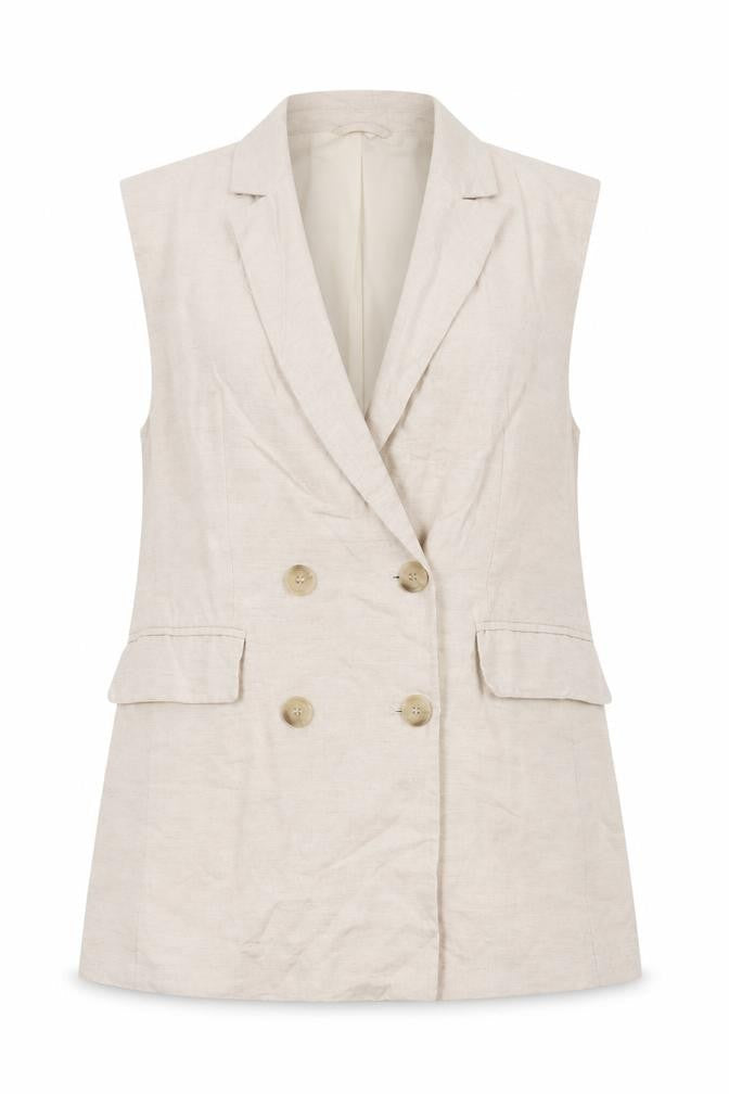 Womens UK Size S H&M Regular Beige Suit Waistcoat
