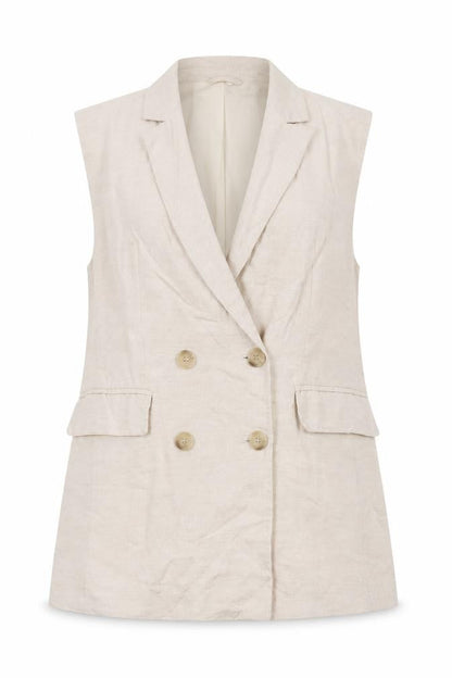 Womens UK Size S H&M Regular Beige Suit Waistcoat