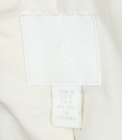 H&M Women's Beige Double-Breasted Waistcoat S