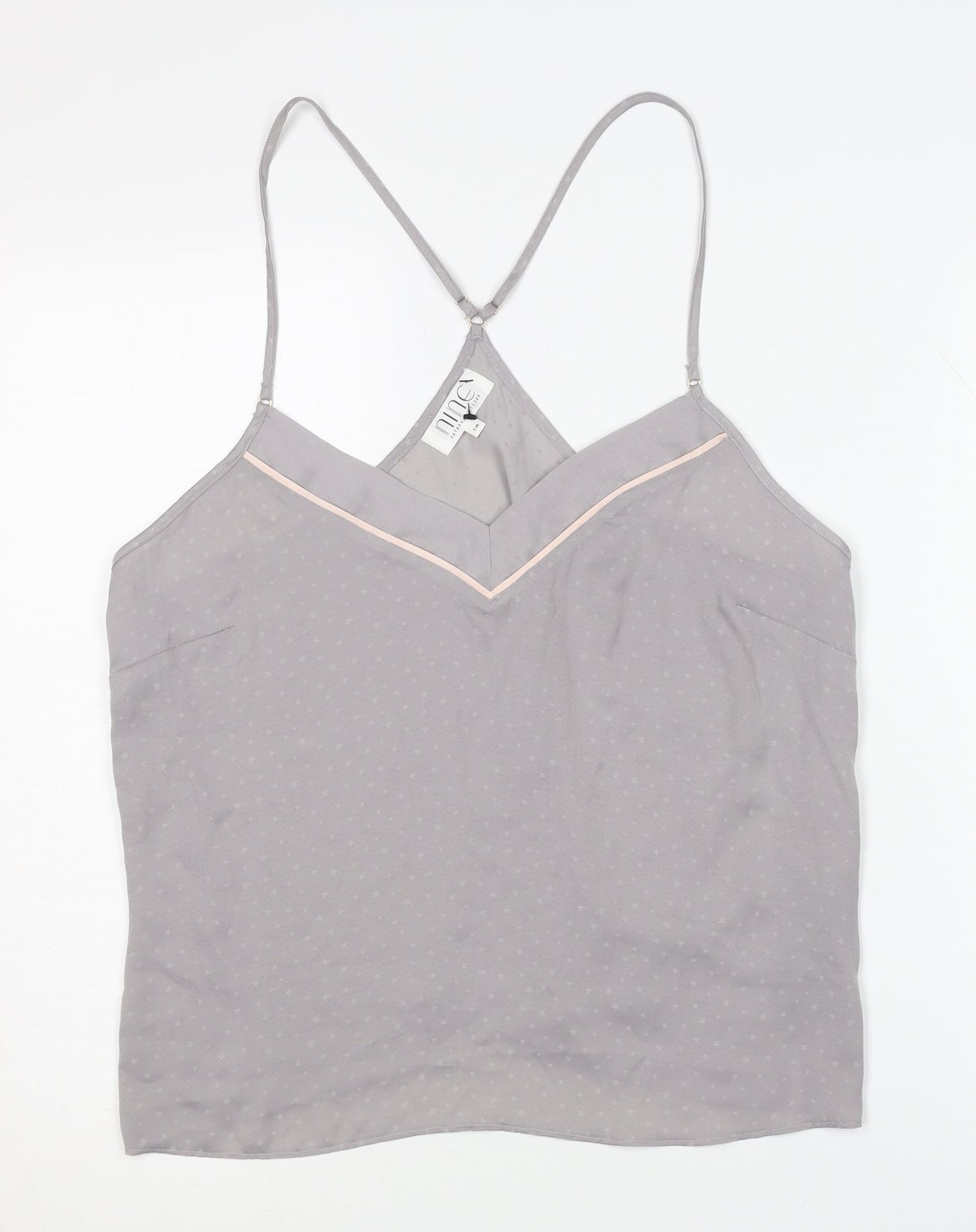 Nine by Savannah Miller Grey Cami Size 14 Sleeveless