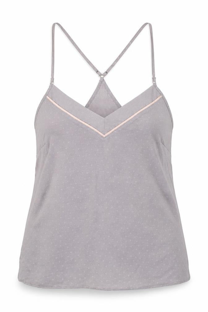 Front view of Nine by Savannah Miller Grey Cami, size 14, Sleeveless