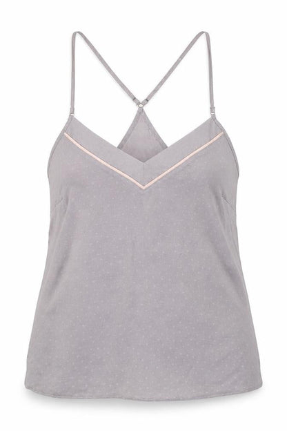 Front view of Nine by Savannah Miller Grey Cami, size 14, Sleeveless