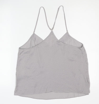 Nine by Savannah Miller Grey Cami Size 14 Sleeveless