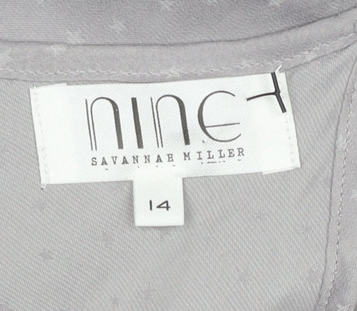 Nine by Savannah Miller Grey Cami Size 14 Sleeveless