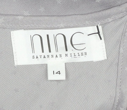 Nine by Savannah Miller Grey Cami Size 14 Sleeveless