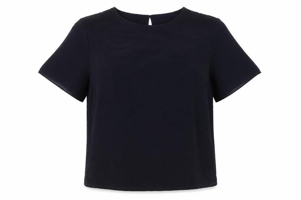 Womens UK Size 16 Marks and Spencer Black Basic Blouse