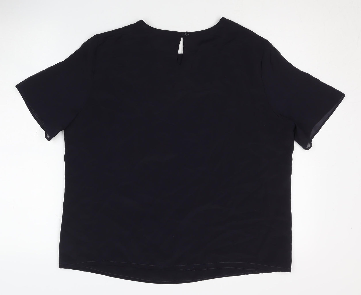 Womens UK Size 16 Marks and Spencer Black Basic Blouse