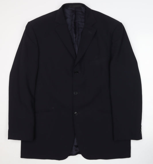 Mens UK Size 42 Marks and Spencer Regular Blue Suit Jacket