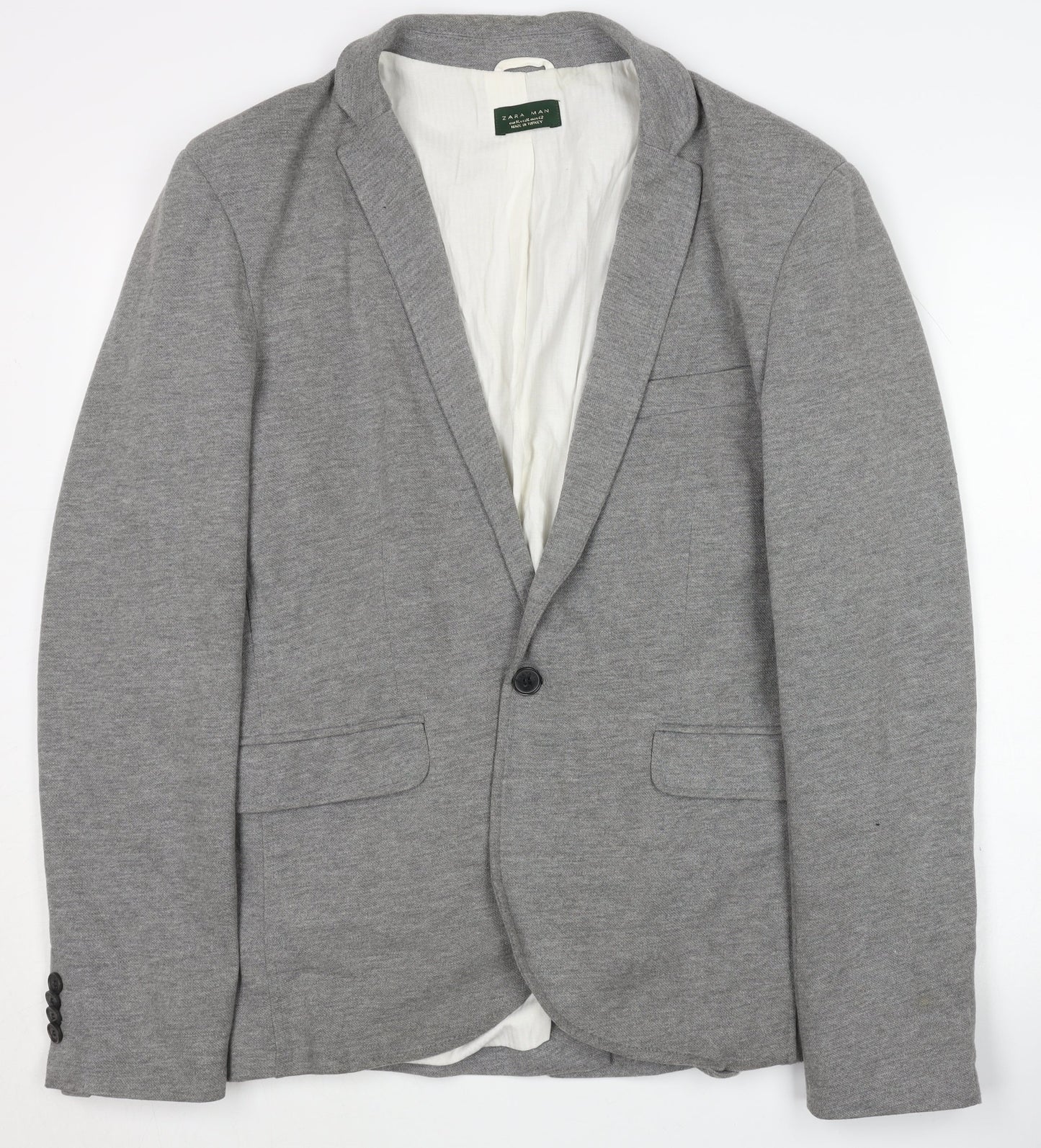 Zara Grey Men's XL Casual Blazer Jacket