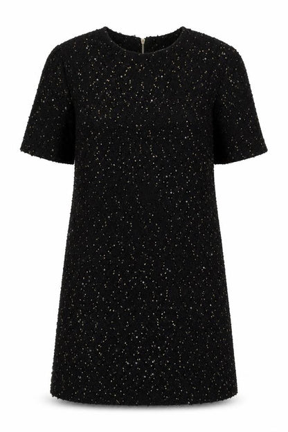 Oasis Women's Black Sequin Dress - Size L