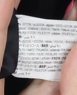 MNG Women's Houndstooth Mini Skirt, Size S Black/White