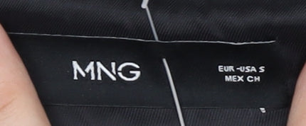 MNG Women's Houndstooth Mini Skirt, Size S Black/White