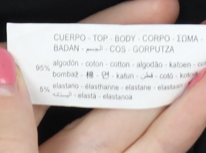 Stradivarius Black Sheer Sleeve Bodysuit Women S