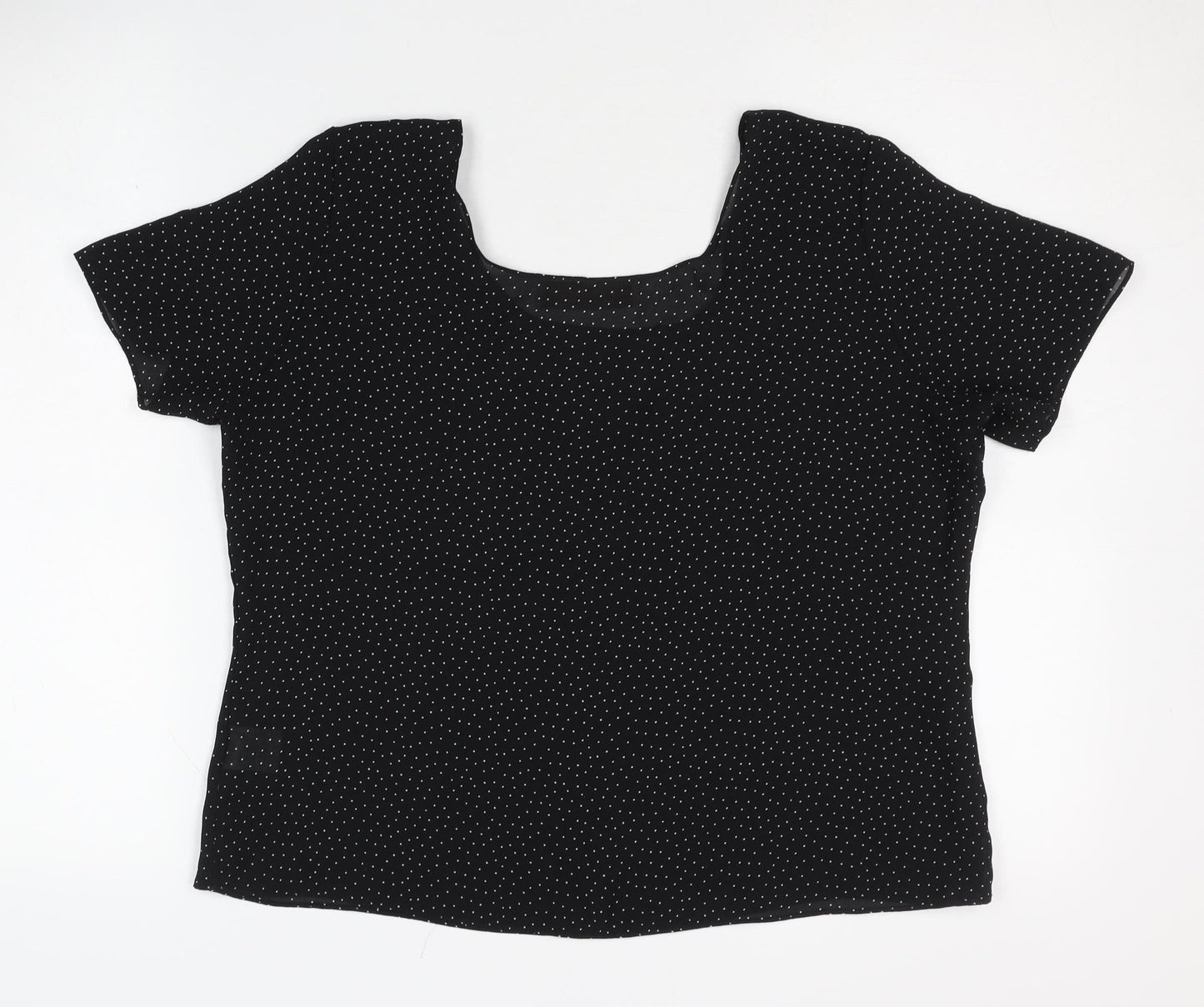 Womens UK Size 14 Dorothy Perkins Black Basic Blouse