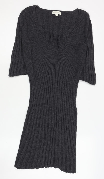 Monsoon Women's Grey Knit Dress Size M