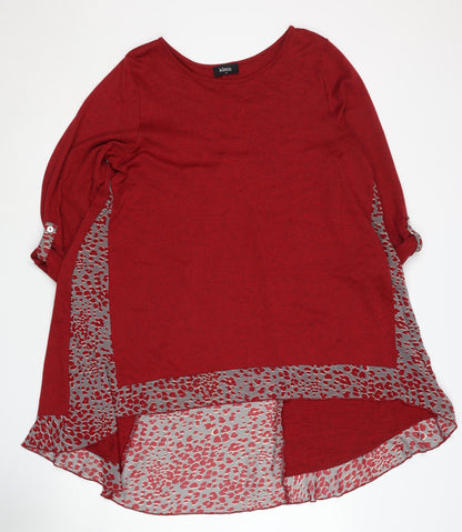 Womens UK Size M Klass Red Tunic Jumper