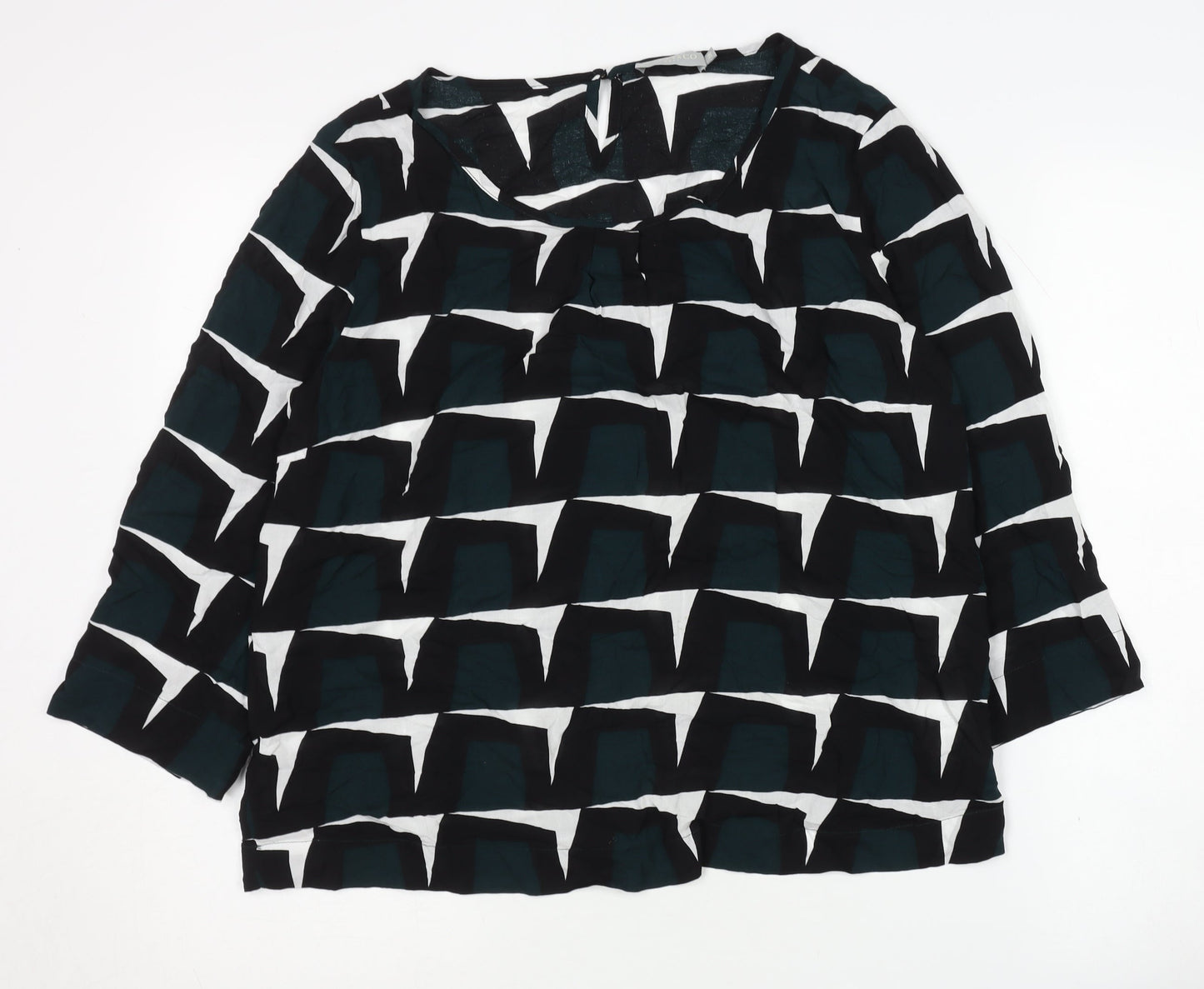 Womens UK Size 10 Betty & Co Black Basic Blouse
