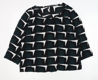 Womens UK Size 10 Betty & Co Black Basic Blouse