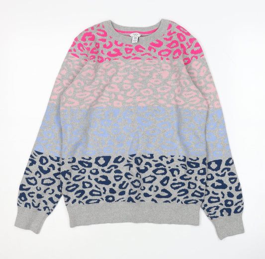 Womens UK Size 8 M&Co Multicoloured Pullover Jumper