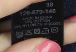 Next Women's Blue Floral Dress, Size 10, 3/4 Sleeve