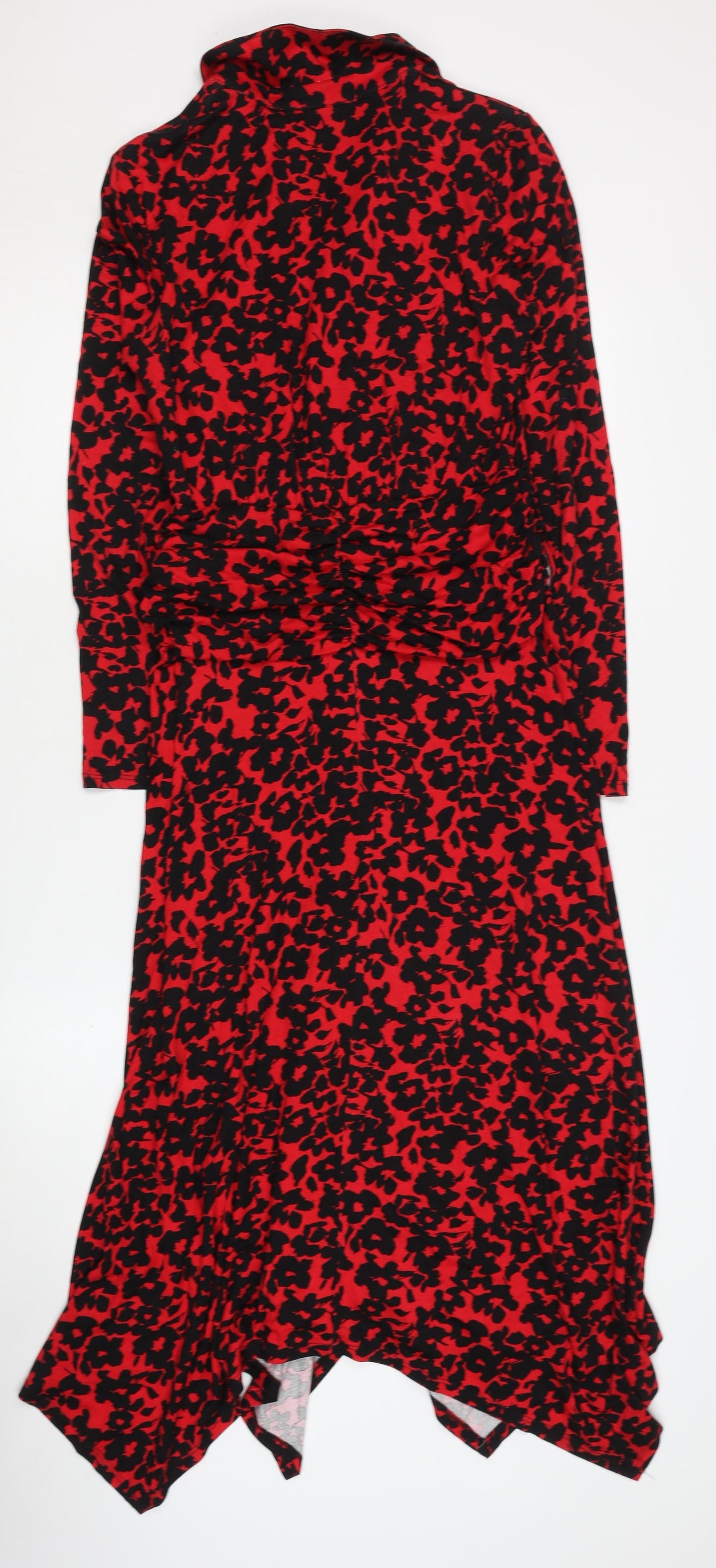 Monsoon Women's Red Animal Print Shirt Dress - S