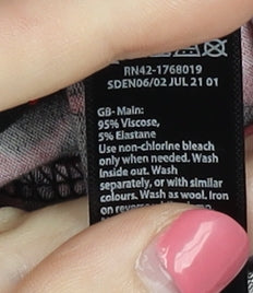 Monsoon Women's Red Animal Print Shirt Dress - S