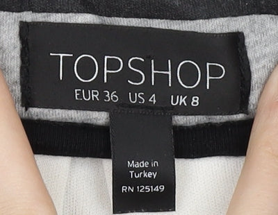 Womens UK Size 8 Topshop Pleated  Skirt