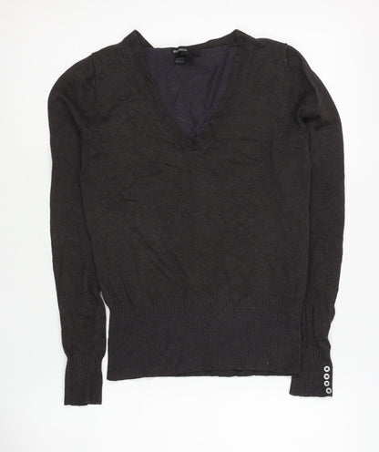 Womens UK Size M MNG Basics Black Pullover Jumper