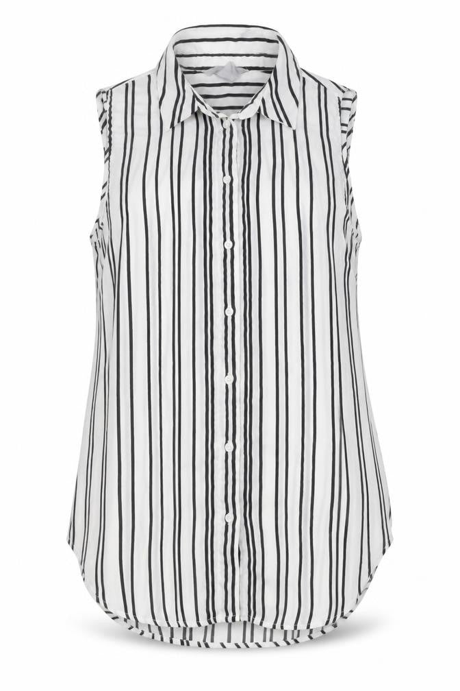 Womens UK Size 8 H&M Black Basic Button-Up