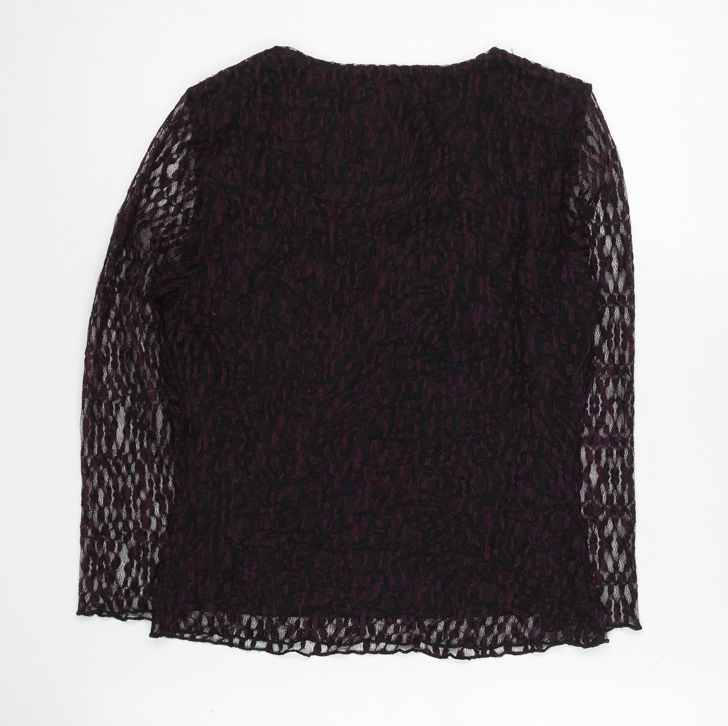 Womens UK Size S Precis Black Basic Blouse