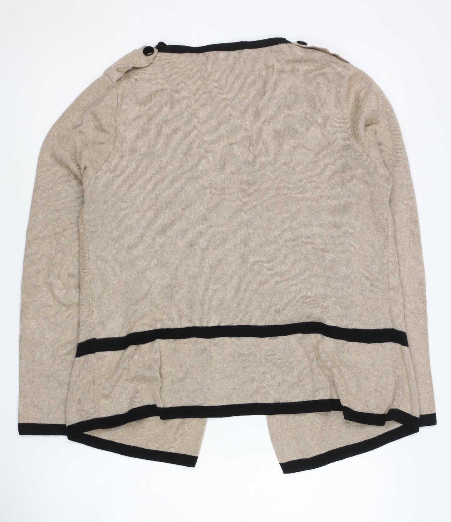 Womens UK Size 14 Per Una Beige Cardigan Jumper