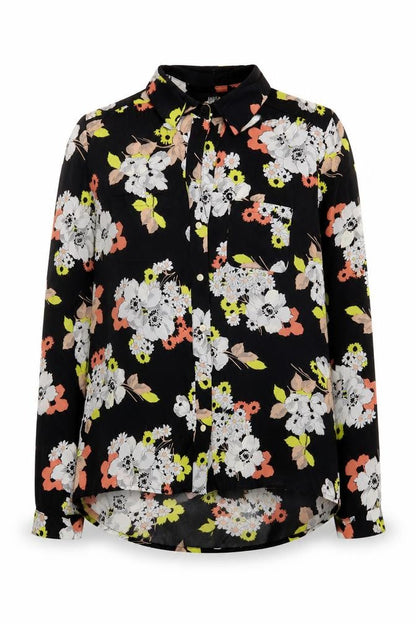 Womens UK Size 10 Oasis Black Basic Blouse