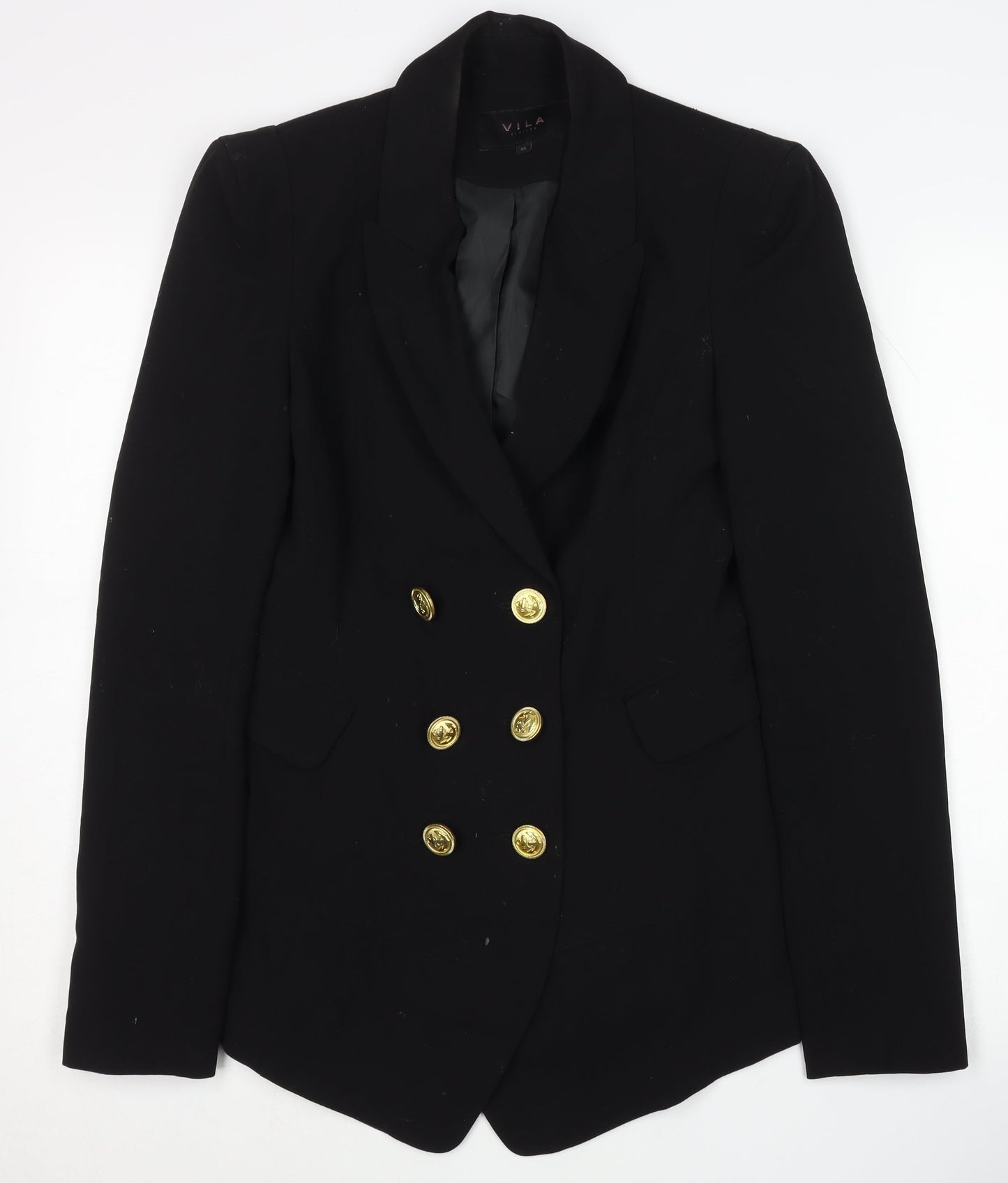 Womens UK Size XS VILA Regular Black Blazer
