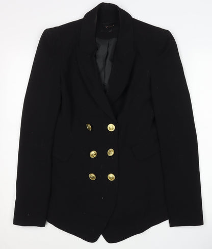 Womens UK Size XS VILA Regular Black Blazer