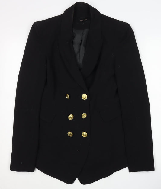Womens UK Size XS VILA Regular Black Blazer